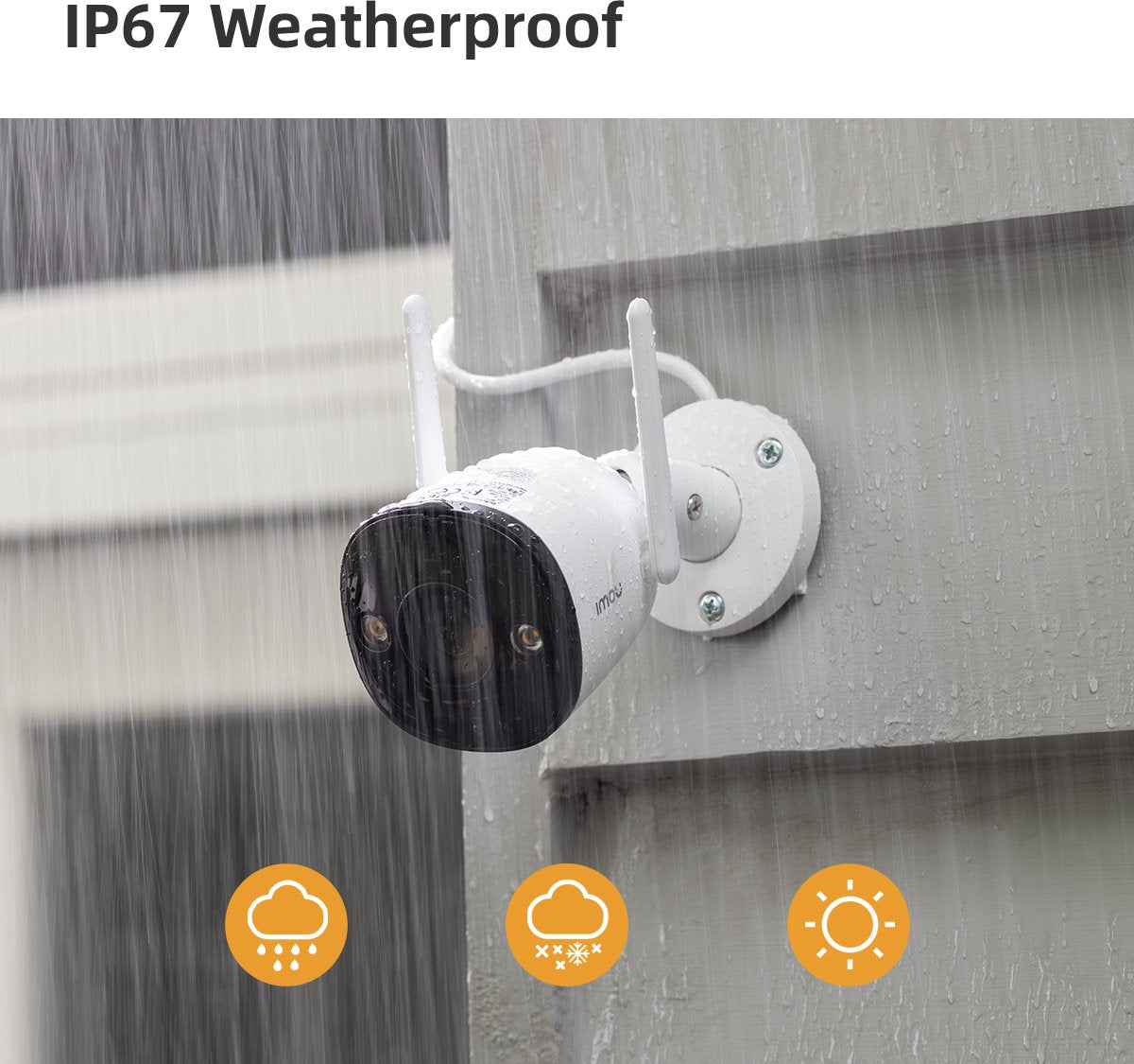 Imou Bullet 2 IP-camera - 4MP - Voor buiten - QHD (1440p)