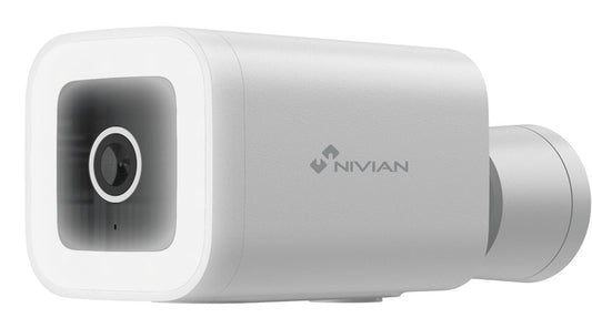 Nivian IPC-03-L Full HD 4MP Wi-Fi full-color buiten bullet camera met IR nachtzicht, Wit LED, WDR en gratis Tuya applicatie