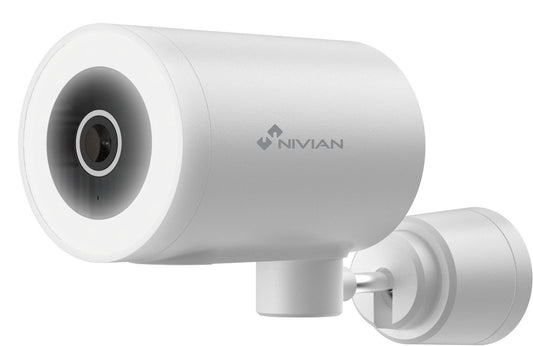 Nivian IPC-0H3-L Full HD 4MP Wi-Fi full-color buiten bullet camera met IR nachtzicht, Wit LED, WDR en gratis Tuya applicatie