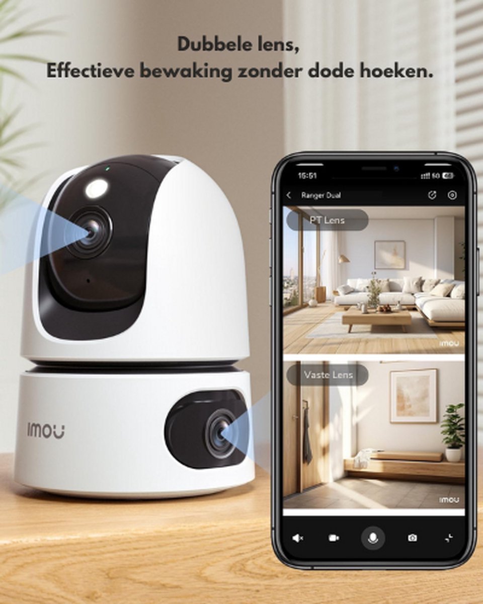 Imou® Hondencamera - Hondencamera Met App - Indoor Camera - Huisdiercamera - Petcam - Pet Camera - Huisdier Camera