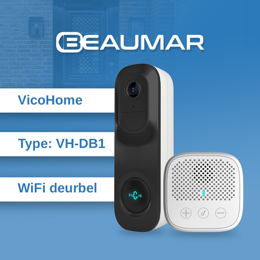 Beaumar ® Vicohome DB1 Deurbel - Gratis Cloud opslag - Nachtvisie - tweerichtingsaudio - Groothoeklens